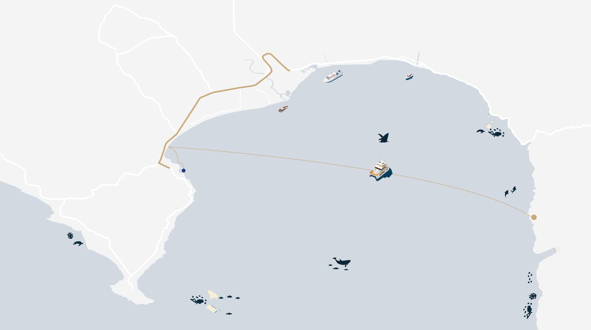 Mapa de la Bahía de Banderas - Red de desarrollos Kovay